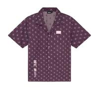 Dolly Noire Demon Slayer Camicia Kamado Nezuko, Nero e Rosa -Unisex, Shirt in 100% Viscosa, Collezione Ufficiale (IT, Testo, XXL, Regular, Regular)
