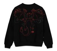 DOLLY NOIRE FELPA CHARIZARD POKEMON CREWNECK COD SW666-GV-01 COL. BLACK (NERO)