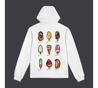DOLLY NOIRE FELPA MAMBO MIX HOODIE WHITE (GELATI) COD. SW526-GQ-01 COL. BIANCO