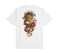 Dolly Noire Icons Ryu Dragon, Unisex, Tshirt 100% Cotone, Collezione Ufficiale (IT, Testo, XL, Regular, Regular, Bianco)