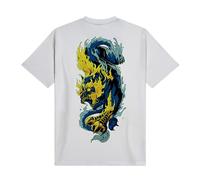 Dolly Noire Icons T-Shirt Akuma, Maglietta, Bianca - Unisex, 100% Cotone, Stampa Serigrafica, Collezione Ufficiale (IT, Testo, M, Regular, Regular, Bianco)