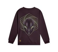 Dolly Noire League of Legends Crewneck Kai'sa, Purple Dust - Unisex, Felpa Cotone Misto, Collezione Ufficiale (IT, Testo, XXL, Regular, Regular)