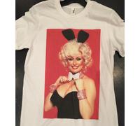 Dolly Parton Playboy Bunny T-SHIRT S,M,L,XL Dollywood Hugh Hefner
