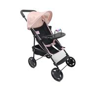 Dolly Tots Playtime Passeggino per bambini con vassoio rimovibile | Passeggino giocattolo per bambini con ombrello pieghevole | Giochi di ruolo per bambole | età 3+