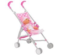 Dolly Tots Single Stroller | Passeggino per Bambole | Passeggino Giocattolo Bambina e Bambino | Passeggino Bambole Pieghevole | Passeggino Bambole Giocattolo per Giochi di Ruolo | Età 2+