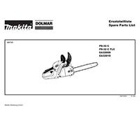 Dolmar 125143101-9494, dado esagonale M8x1, ricambio originale per Dolmar PS-32 C TLC