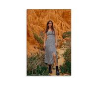 DOLNJUH Lena Meyer-Landrut - Poster su tela con copertina di album musicali, motivo: cantante stupefacente e meraviglioso, decorazione artistica da parete, per camera da letto, 40 x 60 cm, senza