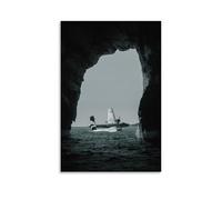 DOLNJUH Poster su tela con aereo da guerra B25 Mitchell Great Airforce Fighter, decorazione artistica da parete per camera da letto, 60 x 90 cm, senza cornice