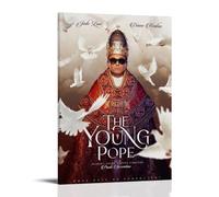 DOLNJUH Poster su tela con il famoso film iconico del giovane papa e la famosa serie TV, poster decorativo da parete per camera da letto, 50 x 75 cm, con cornice