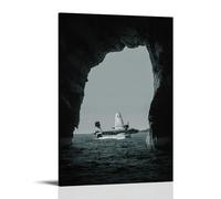 DOLNJUH Poster su tela, motivo: aereo da guerra B25, Mitchell Great Airforce Fighter, decorazione artistica da parete per camera da letto, 60 x 90 cm, con cornice