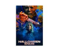 DOLNJUH Poster su tela, motivo: Halloween Ends, famoso film iconico e popolare serie TV, decorazione artistica da parete, per camera da letto, 30 x 45 cm, senza cornice