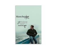 DOLNJUH Poster su tela, motivo: Manchester by the Sea, famoso film iconico e popolare serie TV, decorazione artistica da parete, per camera da letto, 50 x 75 cm, senza cornice