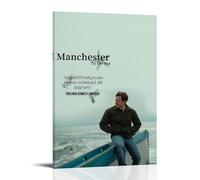 DOLNJUH Poster su tela, motivo: Manchester by the Sea, famoso film iconico e popolare serie TV, decorazione artistica da parete, per camera da letto, 60 x 90 cm, con cornice