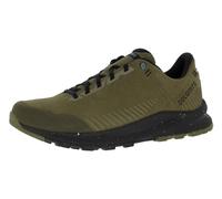 Dolomite Scarpe casual Carezza Leather WP impermeabili e confortevoli Sneaker da uomo con membrana e suola antiscivolo, Night Green Black, 42.5 EU
