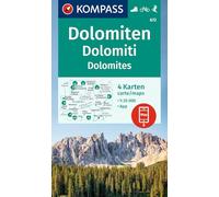 KOMPASS Carte 672 Dolomiti – 4 mappe 1:35.000 – mappa offline app KOMPASS, bici, scialpinismo
