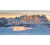 Dolomiten Kalender 2026 | Bildgewaltiger Berge-Kalender im schlanken Querformat (66x33 cm) | Südtirol für Alpinist:innen und Wander:innen