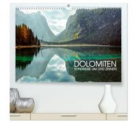 Dolomiten - Rundreise um Drei Zinnen (hochwertiger Premium Wandkalender 2026 DIN A2 quer), Kunstdruck in Hochglanz: Kalender mit bergigen Landschaftsbildern aus Südtirol