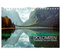 Dolomiten - Rundreise um Drei Zinnen (Tischkalender 2026 DIN A5 quer), CALVENDO Monatskalender: Kalender mit bergigen Landschaftsbildern aus Südtirol