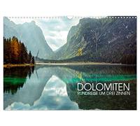 Dolomiten - Rundreise um Drei Zinnen (Wandkalender 2026 DIN A3 quer), CALVENDO Monatskalender: Kalender mit bergigen Landschaftsbildern aus Südtirol