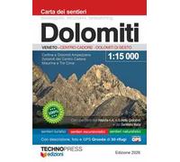 Dolomiti. Carta dei sentieri