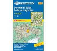 Dolomiti di Zoldo, Cadorine e Agordine 1:25.000. Ediz. italiana, inglese, francese e tedesca
