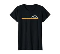 Dolomiti Italia Maglietta con Stampa Grafica Economica, Donna, Nero, S