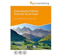 Dolomiti Val di Funes. Carta escursionistica 1:25.000. Ediz. italiana, inglese e tedesca: Cartina escursionistica 3D Val di Funes e dintorni: 161