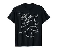Dolore e lesioni Stick Figure Consapevolezza del Dolore cronico Maglietta