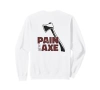 Dolore NELL'ASCIA Lancio Divertente Sarcastico Axes Meme sul Retro Felpa