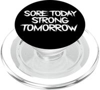 Dolore oggi, forte domani, divertente dichiarazione di fitness, umorismo in palestra PopSockets PopGrip per MagSafe