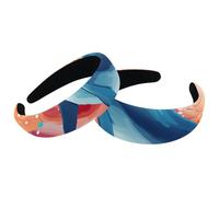 Dolphin-1534 - 2 fasce per capelli in velluto a turbante con parte superiore larga, alla moda, fasce elastiche per capelli, da donna, 2 dimensioni