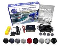 Dolphin Automotive DMS400 - Sensori di parcheggio per retromarcia, 4 sensori posteriori con allarmi audio, marchio Auto Express premiato in 9 colori (grigio scuro)