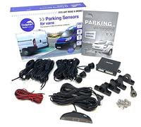 Dolphin Automotive Sensori di parcheggio per camion/furgoni commerciali sensori di retromarcia 12 V-24 V, 4 sensori con staffe sotto paraurti e cavi di prolunga