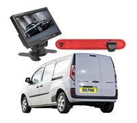 Dolphin Automotive Telecamera di retromarcia posteriore con luce freno adatta a Renault Kangoo 2007-2021 (fotocamera con monitor da cruscotto da 7")