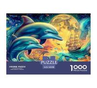 Dolphin Gigantic 1000-Piece Jigsaw Puzzles for Adults An Arsenal of 1000 Ruthlessly Difficult Challenging Puzzle Game Pieces - Engineered to Be A Trophy Gift Jigsaw Puzzles for Adults And Kids