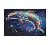 Dolphin Jigsaw Puzzle 1000 Pezzi Per Adulti Gioco Jigsaw Toys Adolescenti Puzzles Gifts Decorazione Murale （75×50cm）
