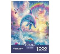 Dolphin Jigsaw Puzzle Impossibili 1000 Pezzi Decorazione Per La Casa. Giochi Rilassamento E Intelligence Per Adulti E Ragazzi Da 14 Anni 38x26cm/1000pcs
