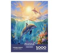 Dolphin Jigsaw Puzzle Impossibili 1000 Pezzi Decorazione Per La Casa. Rilassamento E Intelligence Per Adulti E Ragazzi Da 14 Anni 70x50cm/1000pcs