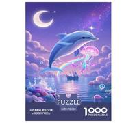 Dolphin Jigsaw Puzzle Impossibili 1000Pcs Decorazione Per La Casa. Rilassamento E Intelligence Per Adulti E Ragazzi Da 14 Anni 70x50cm/1000pcs