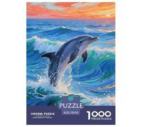 Dolphin Jigsaw Puzzle Impossible 1000 Pezzi Decorazione Per La Casa. Giochi Rilassamento E Intelligence Per Adulti E Ragazzi Da 14 Anni 70x50cm/1000pcs