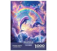 Dolphin Jigsaw Puzzle Impossible 1000 Pezzi Decorazione Per La Casa. Rilassamento E Intelligence Per Adulti E Ragazzi Da 14 Anni 38x26cm/1000pcs