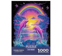 Dolphin Jigsaw Puzzle Impossible 1000 Pezzi Decorazione Per La Casa. Rilassamento E Intelligence Per Adulti E Ragazzi Da 14 Anni 38x26cm/1000pcs