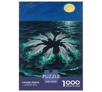 Dolphin Jigsaw Puzzle Impossible 1000Pcs Decorazione Per La Casa. Rilassamento E Intelligence Per Adulti E Ragazzi Da 14 Anni 70x50cm/1000pcs