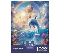 Dolphin Jigsaw Puzzle Impossible 1000Pcs Decorazione Per La Casa. Rilassamento E Intelligence Per Adulti E Ragazzi Da 14 Anni 70x50cm/1000pcs