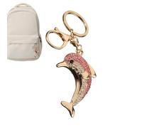 Dolphin Keychain - Metal Animal Charm, Durable Dolphin Keyring Designed As A Decorative Accessory For Everyday Carry And Personal Style Enhancement | Cute Dolphins Backpack Charm For Women