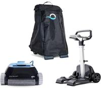 Dolphin Nautilus CC Robot pulisci piscina 10 m con Caddy da trasporto e copertura Caddy Classic, Filtrazione fine, Pulizia fondo e pareti, Navigazione intelligente