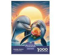 Dolphin Puzzle 1000 Pezzi Per Adulti Idea Regalo Uomo E Donna Immagine Dipinta, Intrattenimento Creativo Per Adulti E Bambini A Partire Da 12 Anni70x50cm/1000pcs
