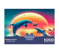 Dolphin Puzzle Da 1000 Pezzi Per Amanti Della Natura: Ammira Paesaggi E Rafforza La Persistenza!
