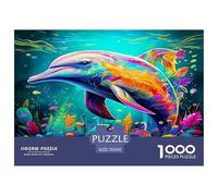 Dolphin Puzzle Da 1000 Pezzi Per Amanti Della Natura: Ammira Paesaggi E Rafforza La Persistenza!