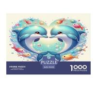 Dolphin Puzzle Da 1000 Pezzi Per Chi Ama I Viaggi: Rivisita Luoghi Meravigliosi E Migliora L'attenzione!